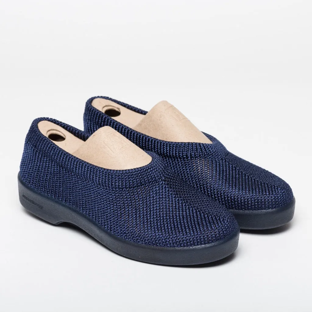 Almada Navy Slip Ons
