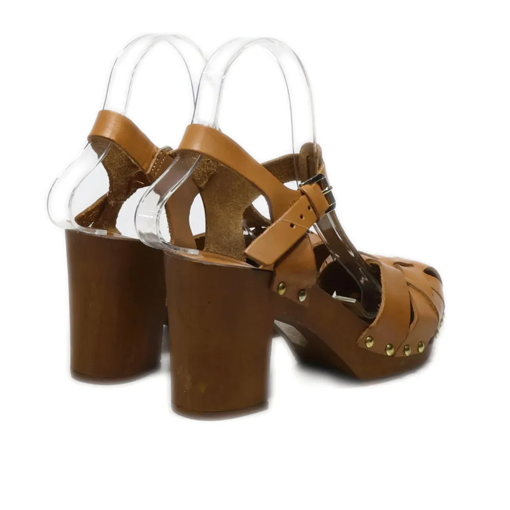 Anna Field Platform Sandals Leather Brown Colour For Women