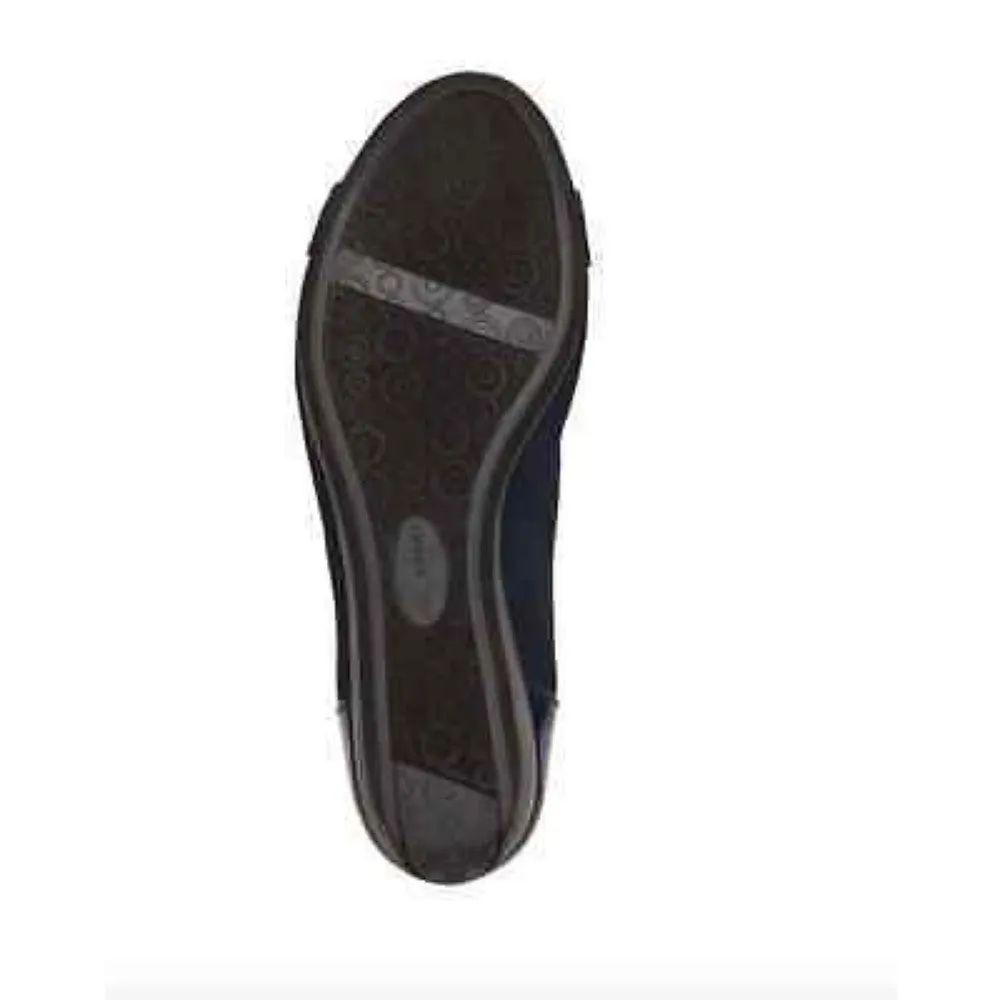 Anne Klein Women's Birta Navy Fabric Wedge Pump