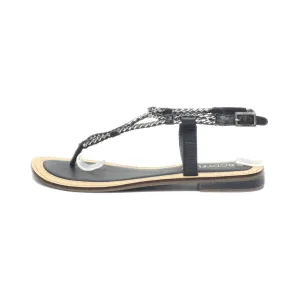 Bodyflirt Flat Sandals Leather Black Colour For Women