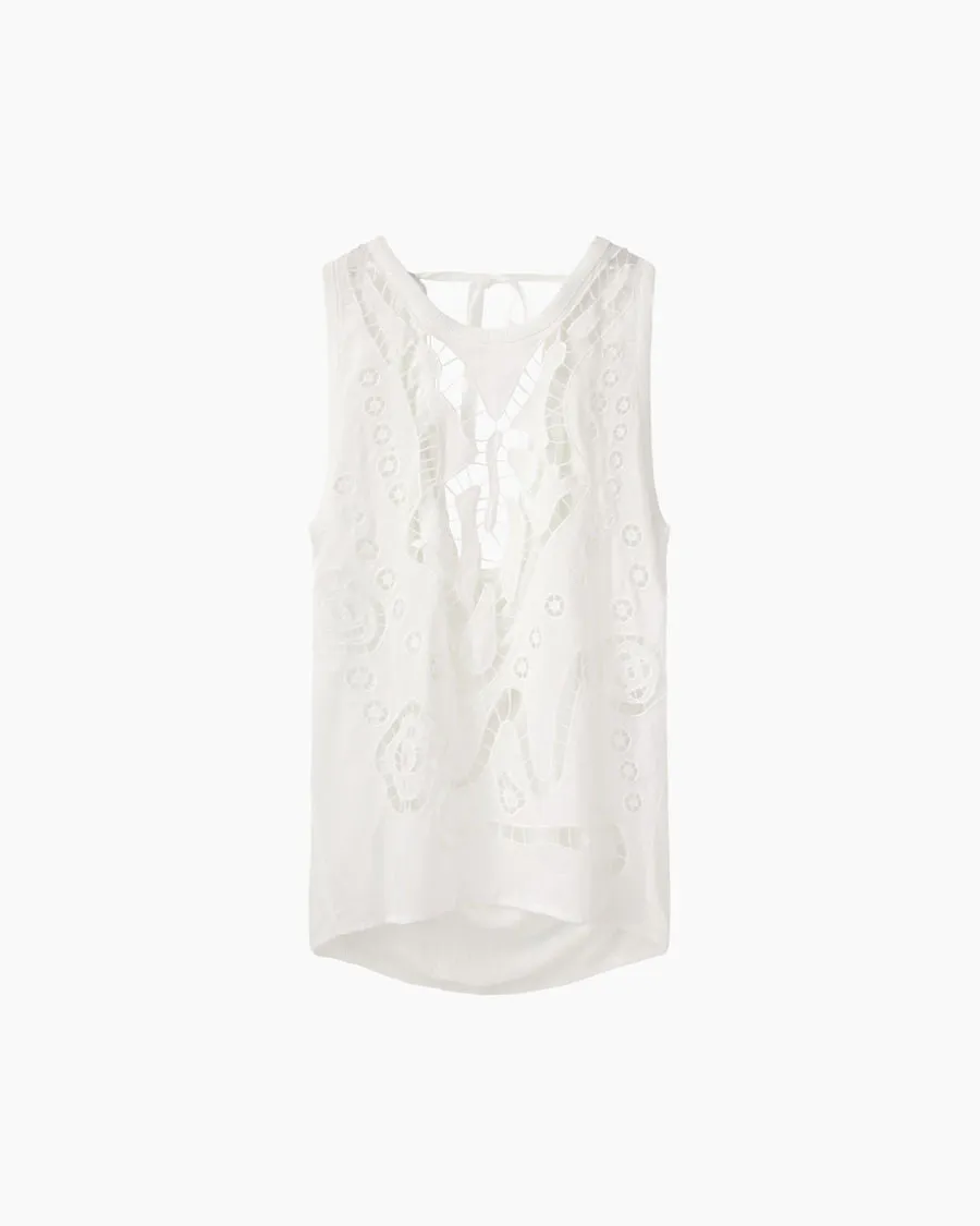 Embroidered Tank Top