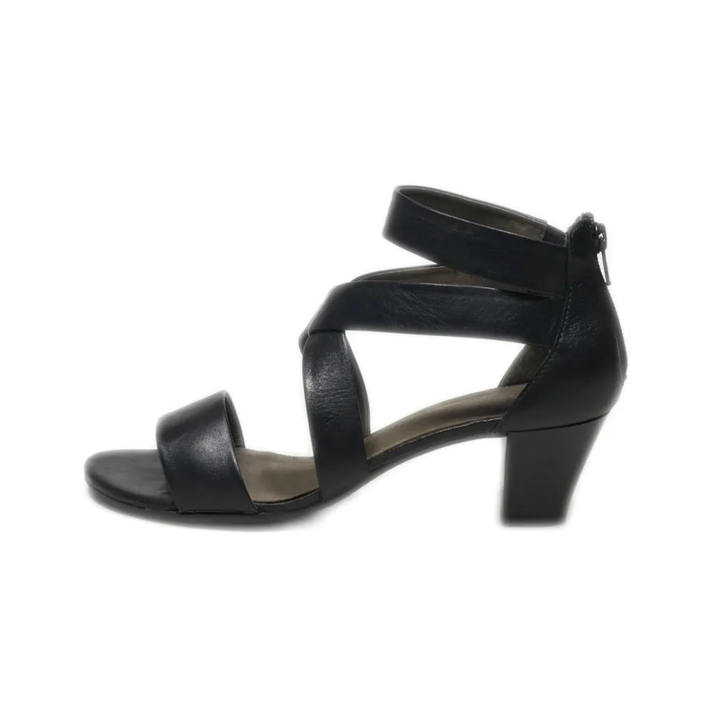Gabor Mid-Heel Sandals Leather Black Colour For Women