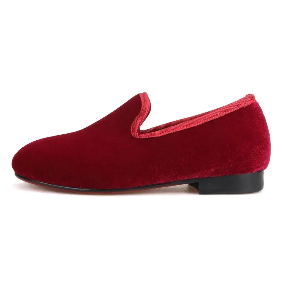 Kids Loafers Velvet Comfort: Handcrafted Loafer Shoes for Kids