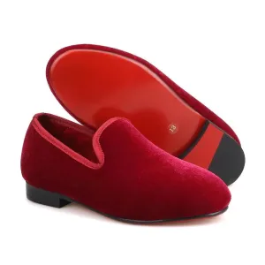 Kids Loafers Velvet Comfort: Handcrafted Loafer Shoes for Kids
