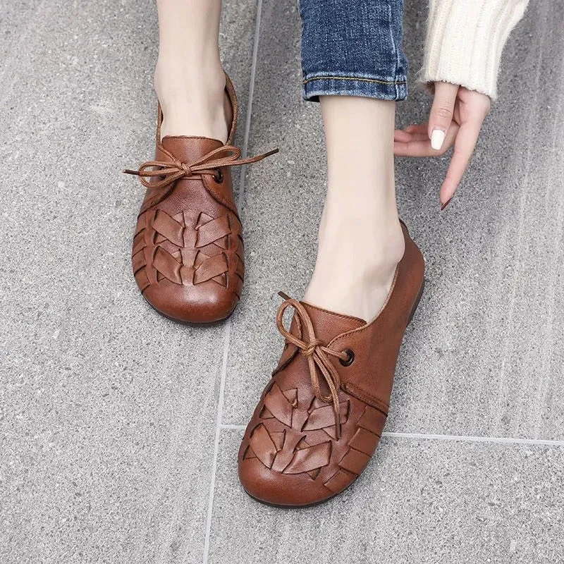 Lace Up Oxford Flats For Women