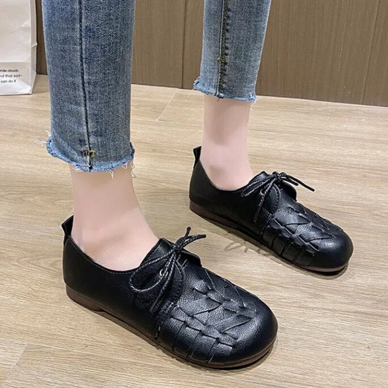 Lace Up Oxford Flats For Women