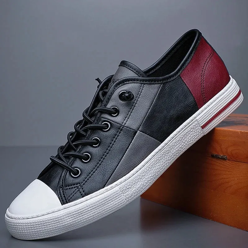 Low-Top Casual PU Leather Sneakers