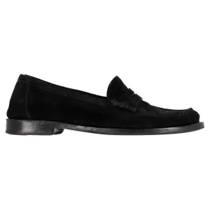 Saint Laurent Penny Loafers in Black Suede