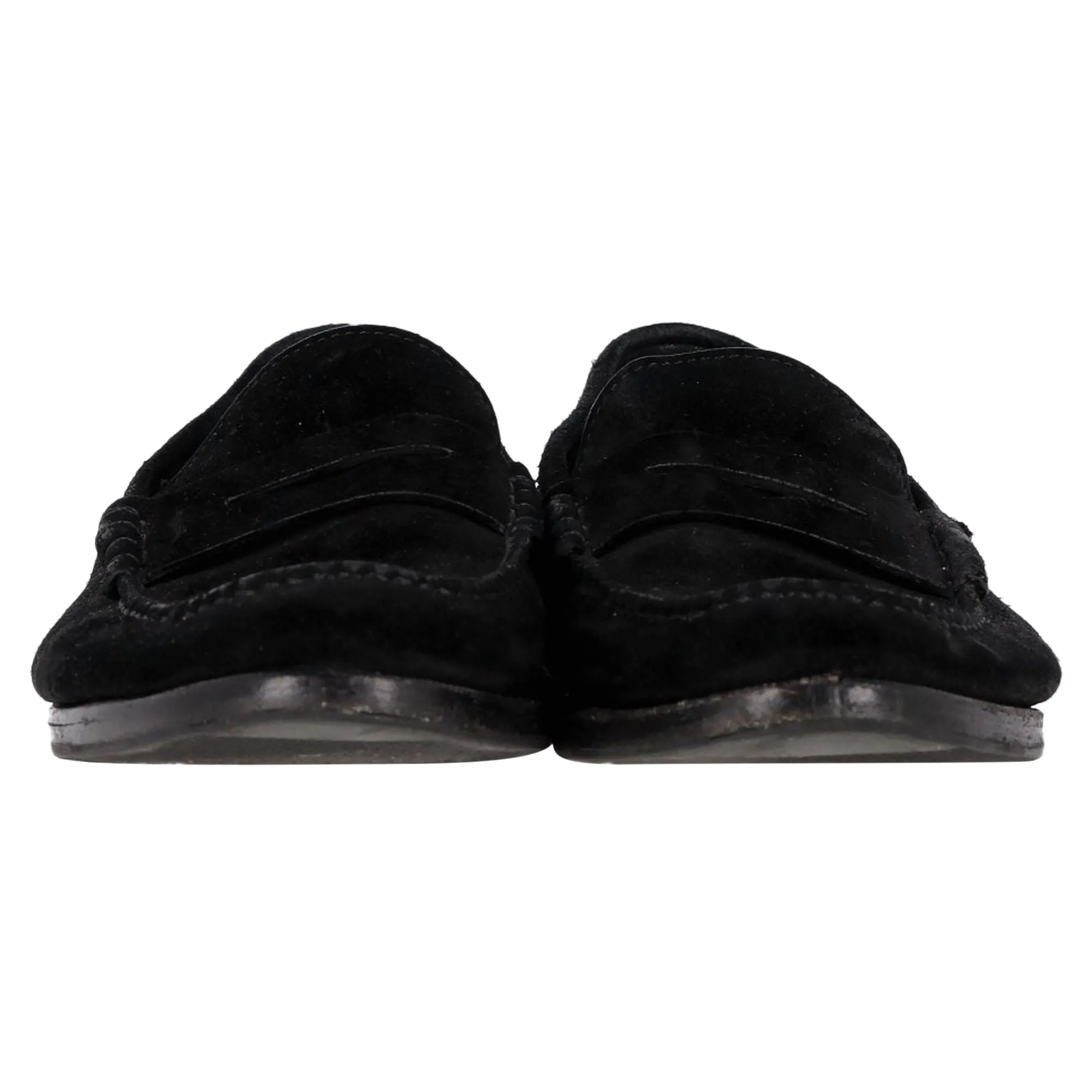 Saint Laurent Penny Loafers in Black Suede