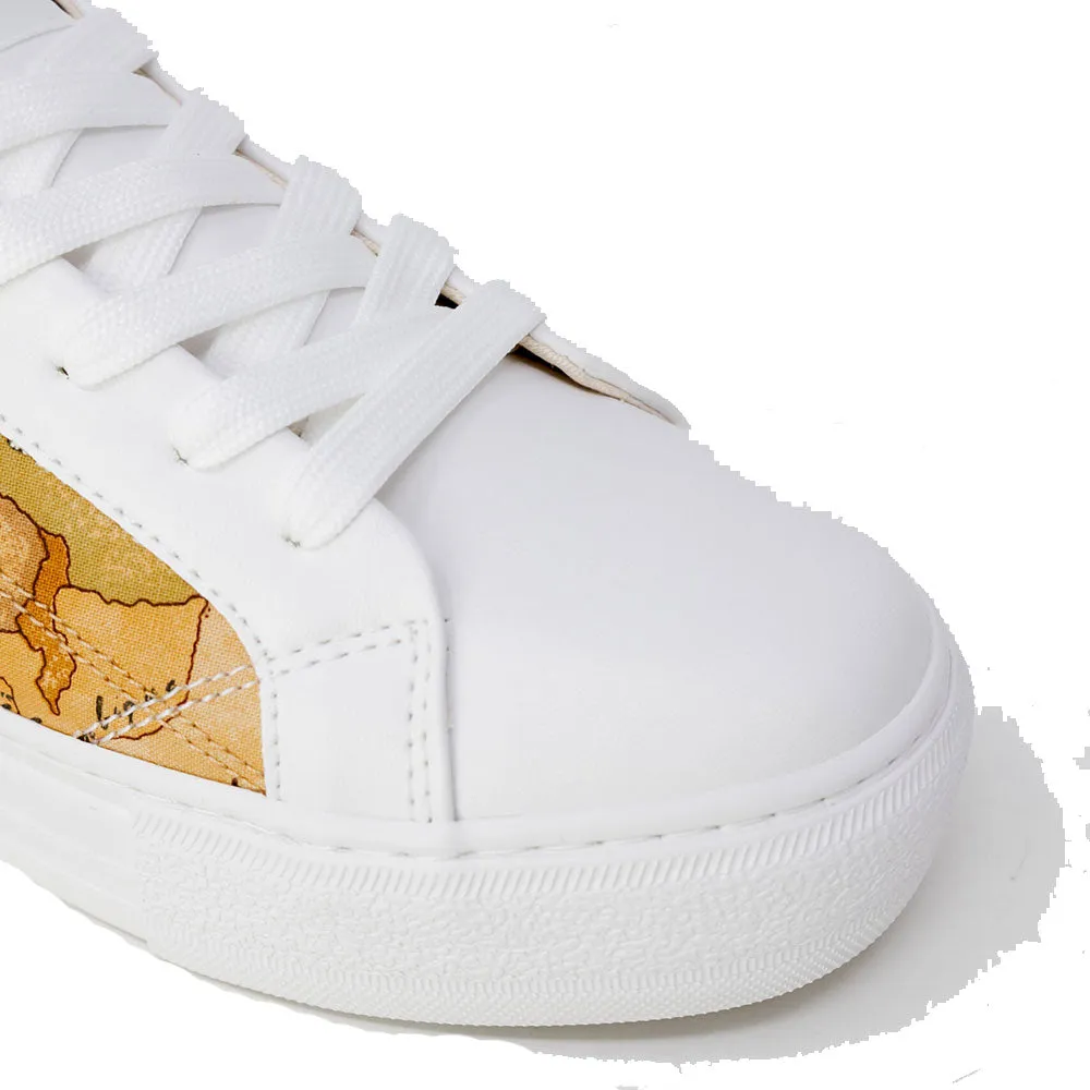 Scarpe Donna 1A Classe Alviero Martini Sneakers colore Bianco e Tessuto Geo Classic 1496