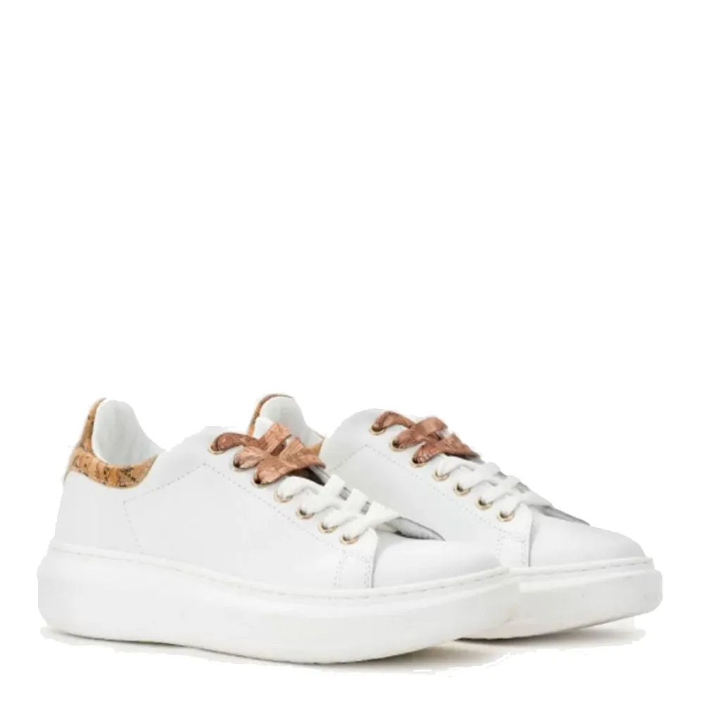 Scarpe Donna 1A Classe Alviero Martini Sneakers in Pelle Bianca 0411