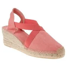 Toni Pons Ter Vegan Closed Toe Linen Wedge Espadrille
