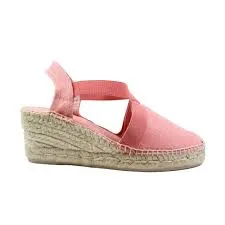 Toni Pons Ter Vegan Closed Toe Linen Wedge Espadrille