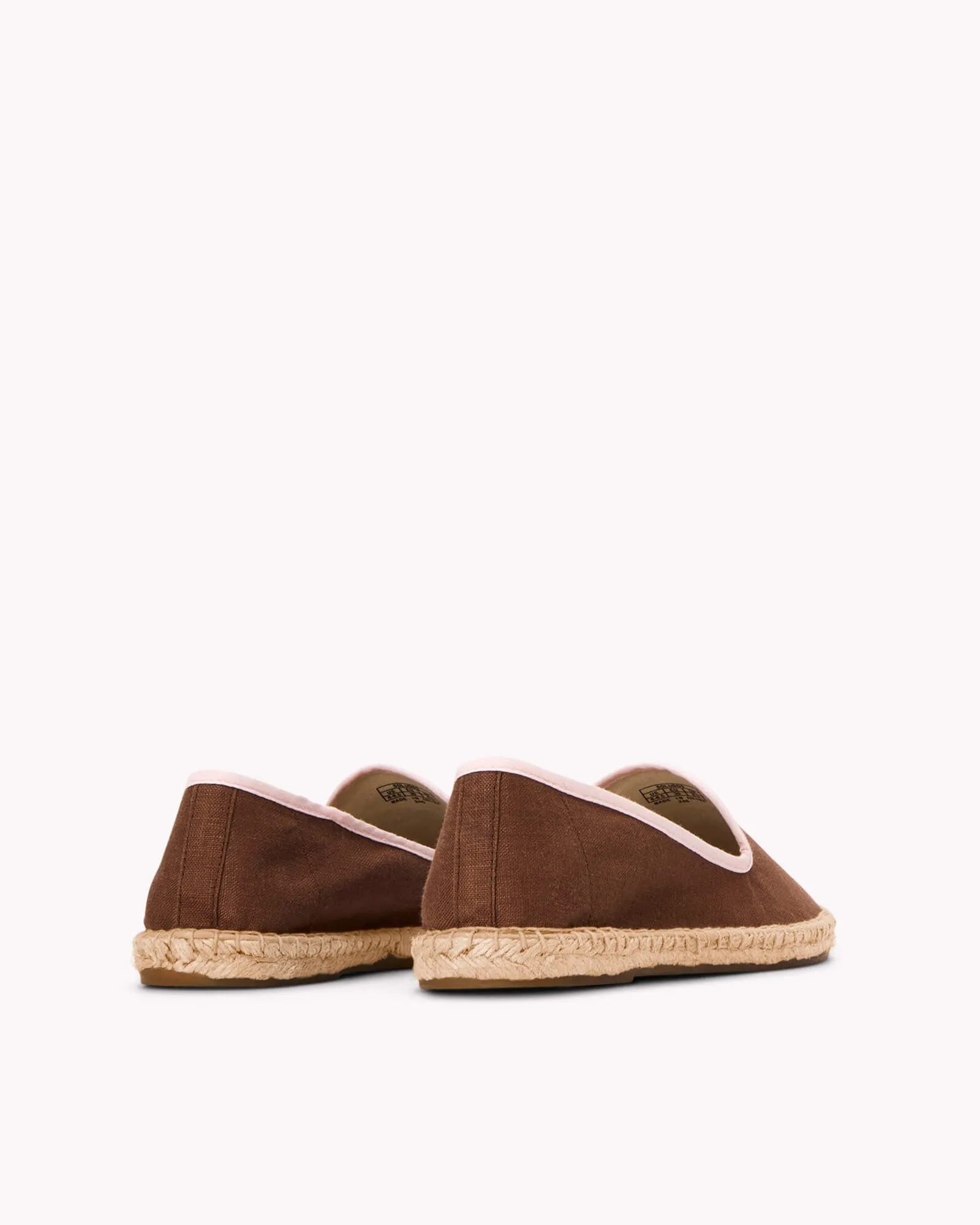 Womens_Espadrilles_The Smoking_Linen Colors_Brown - Light Pink